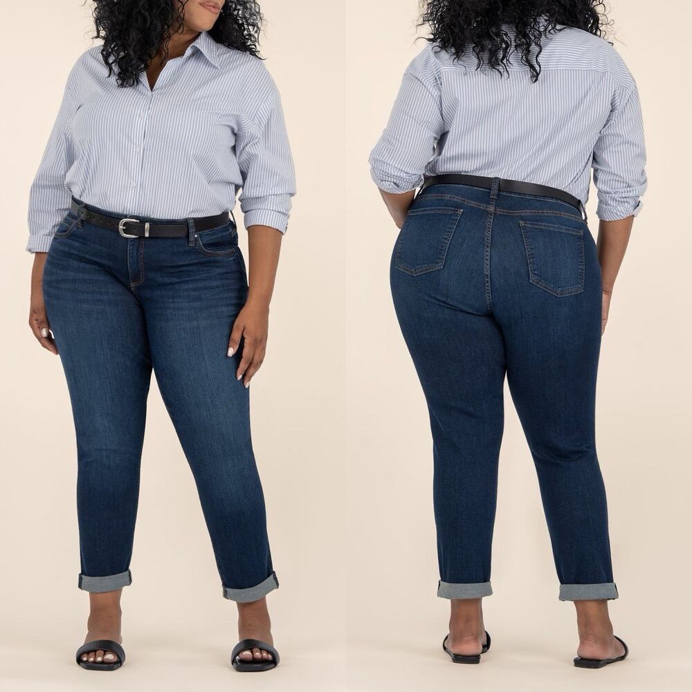 Kut From The Kloth Catherine Boyfriend Jeans Womens Plus Size 24W